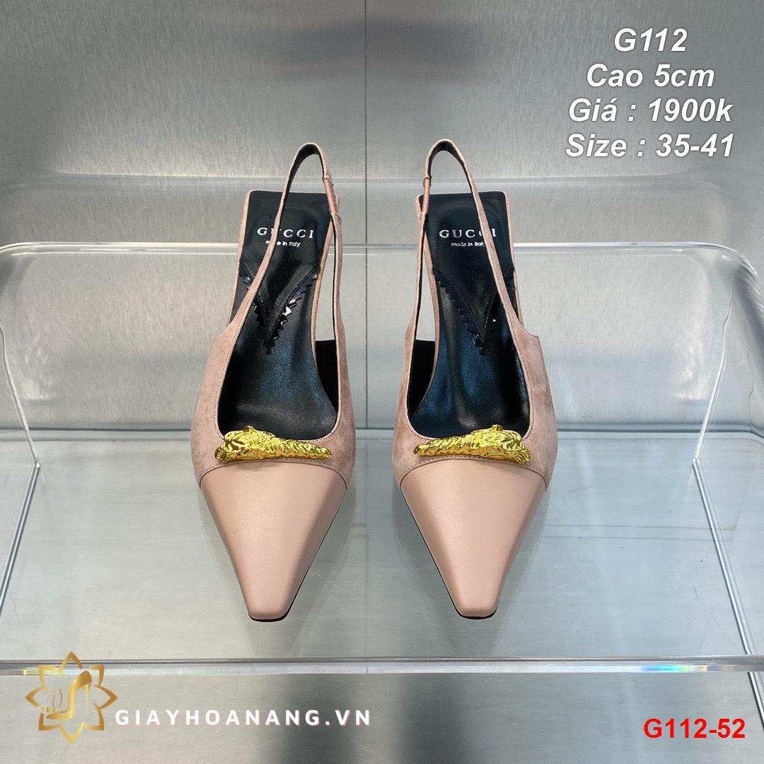 G112-52 Gucci sandal cao 5cm siêu cấp