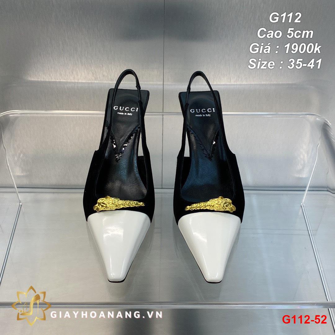 G112-52 Gucci sandal cao 5cm siêu cấp