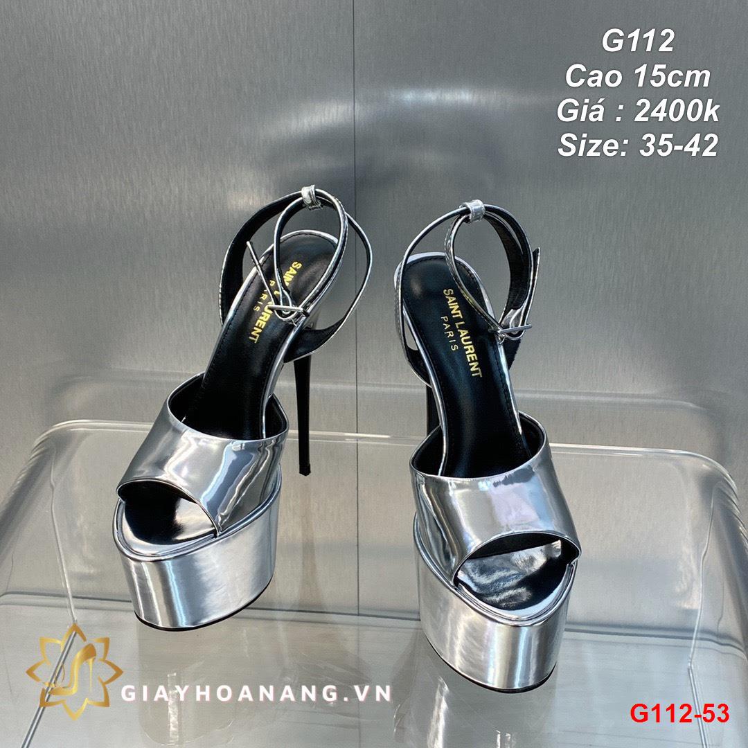 G112-53 Saint Laurent sandal cao 15cm siêu cấp