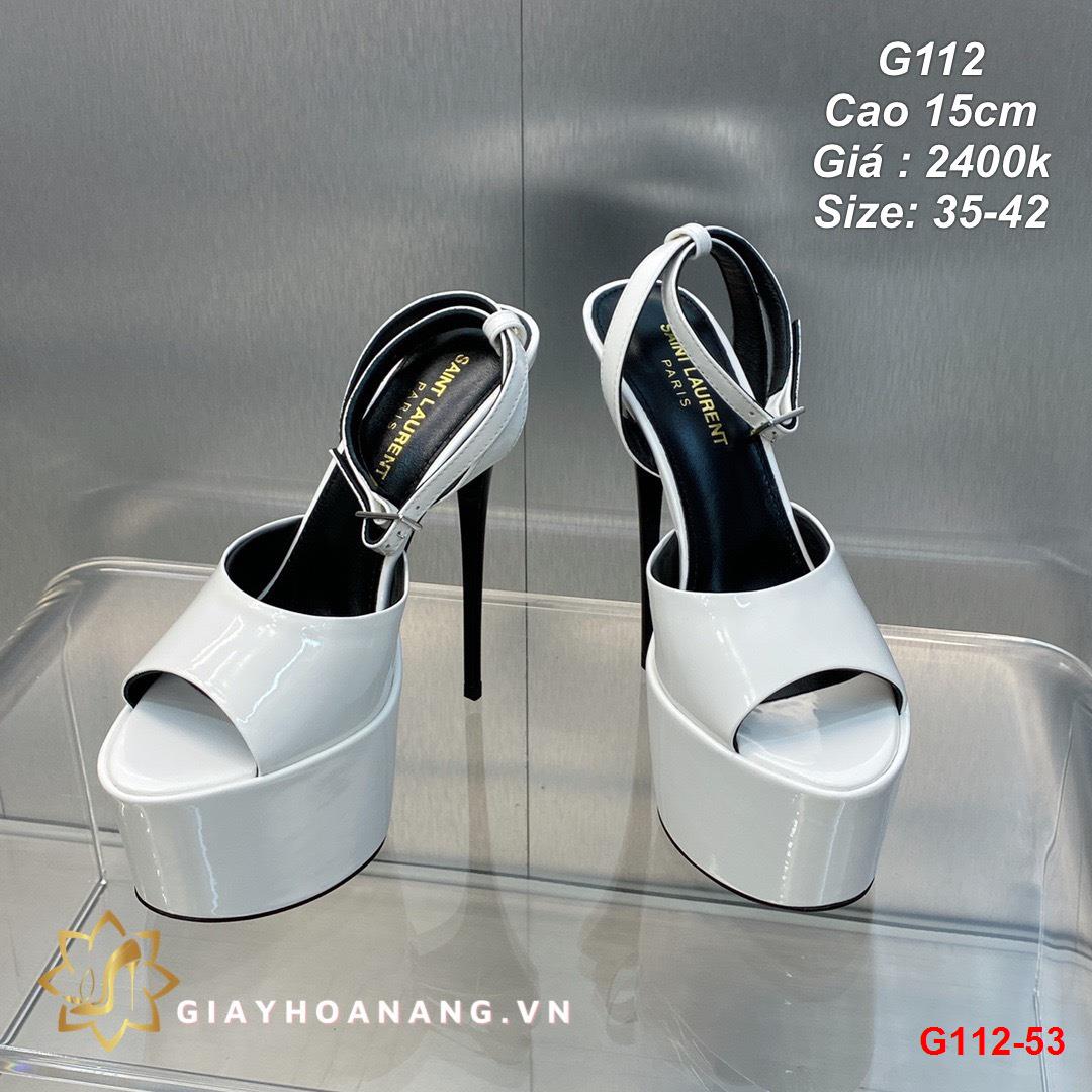G112-53 Saint Laurent sandal cao 15cm siêu cấp