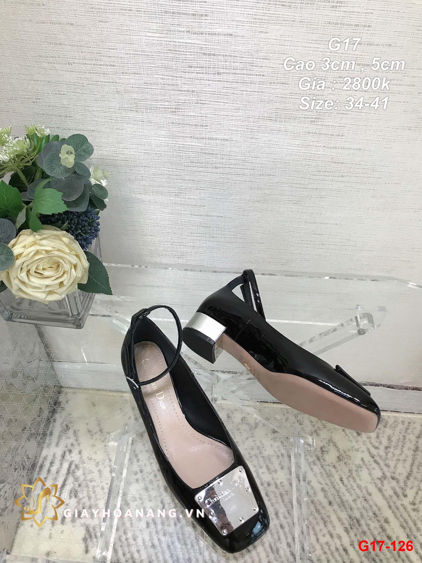 G17-126 Dior giày cao 3cm , 5cm siêu cấp