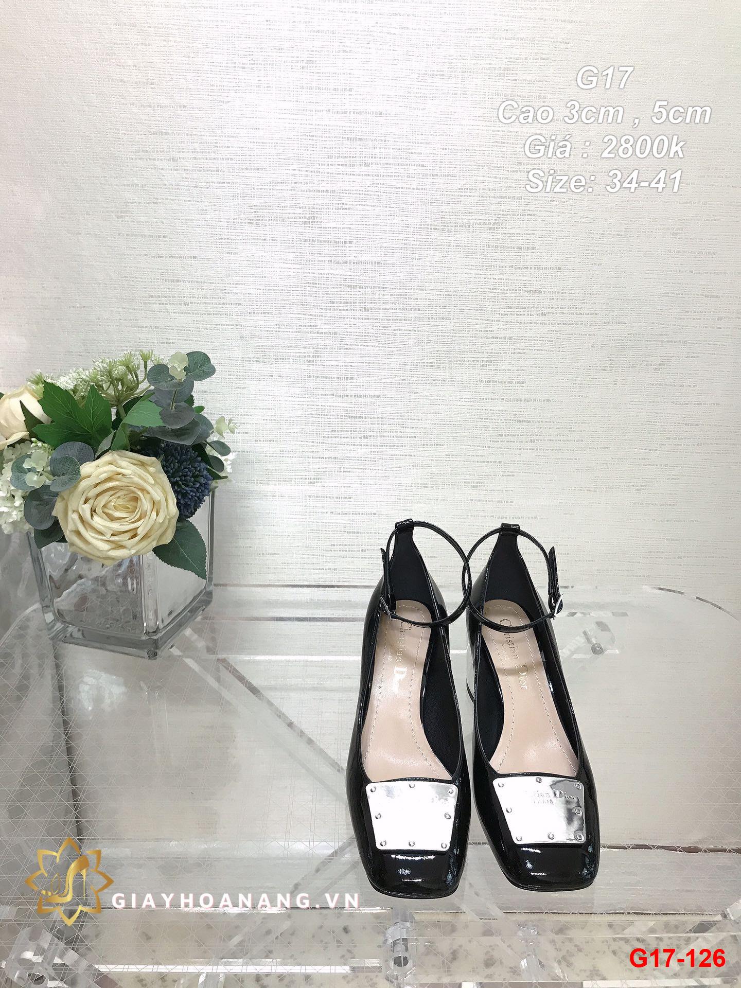 G17-126 Dior giày cao 3cm , 5cm siêu cấp