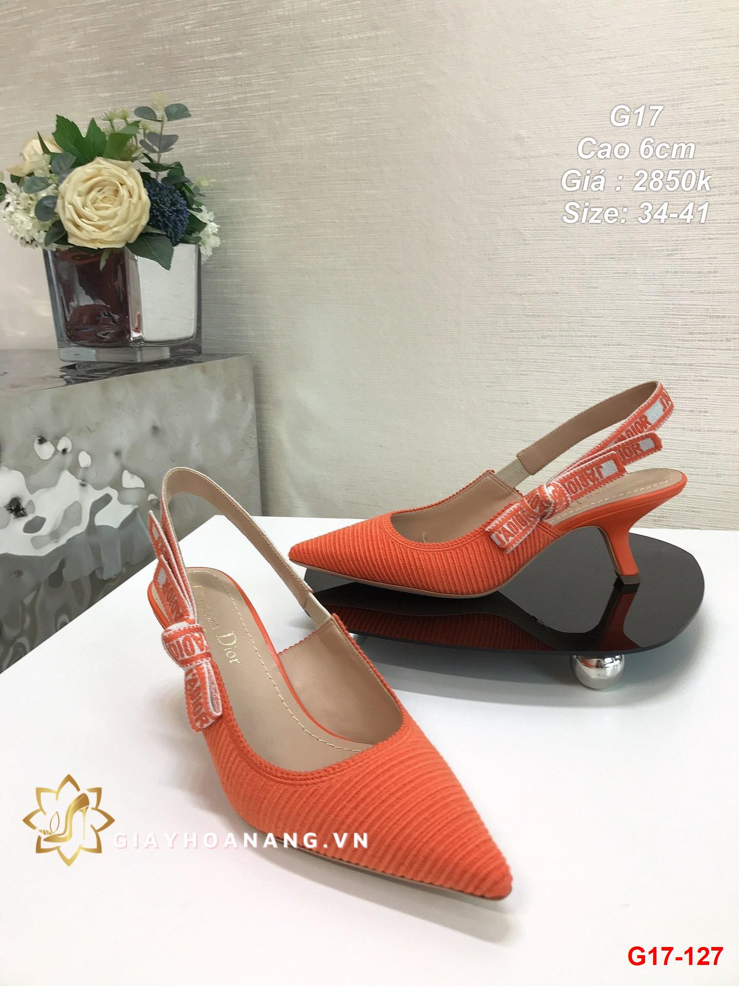 G17-127 Dior sandal cao 6cm siêu cấp