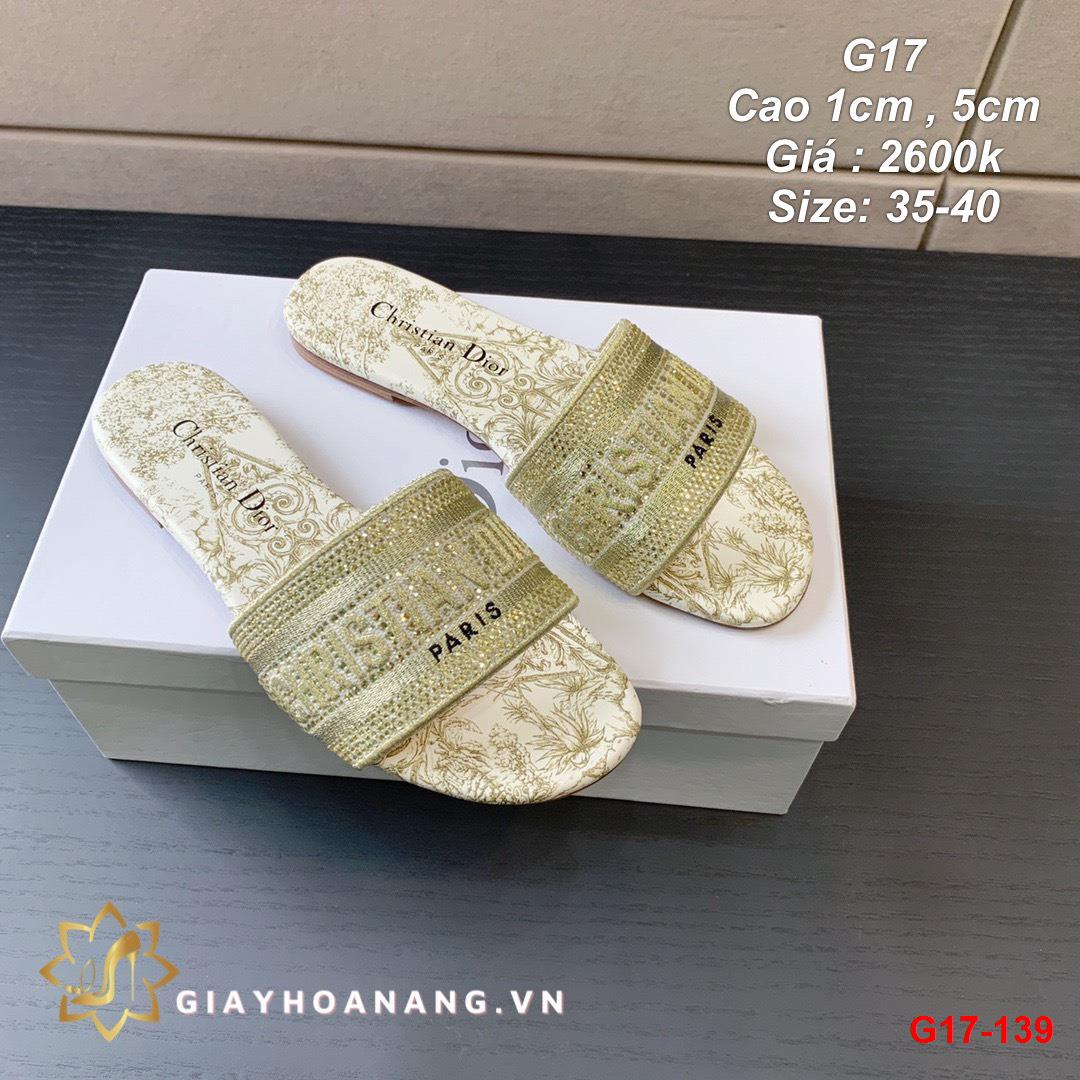 G17-139 Dior dép cao 1cm , 5cm siêu cấp