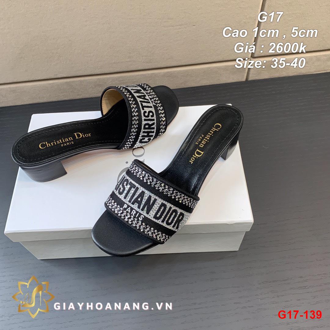 G17-139 Dior dép cao 1cm , 5cm siêu cấp