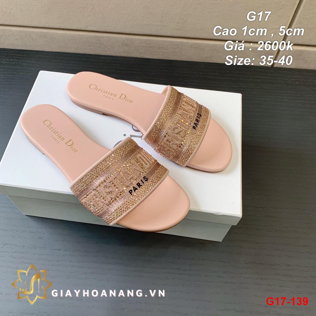 G17-139 Dior dép cao 1cm , 5cm siêu cấp