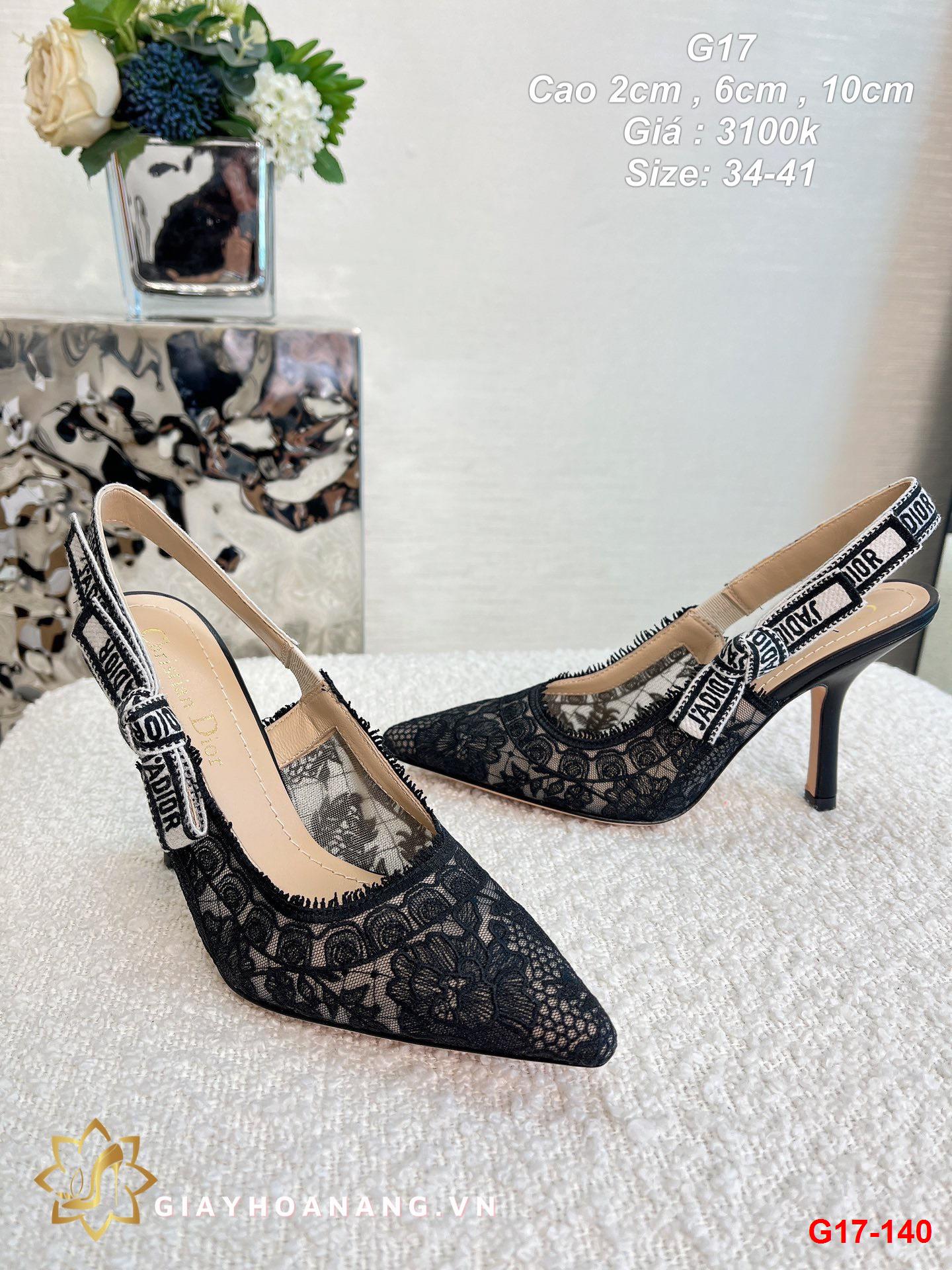 G17-140 Dior sandal cao 2cm , 6cm , 10cm siêu cấp