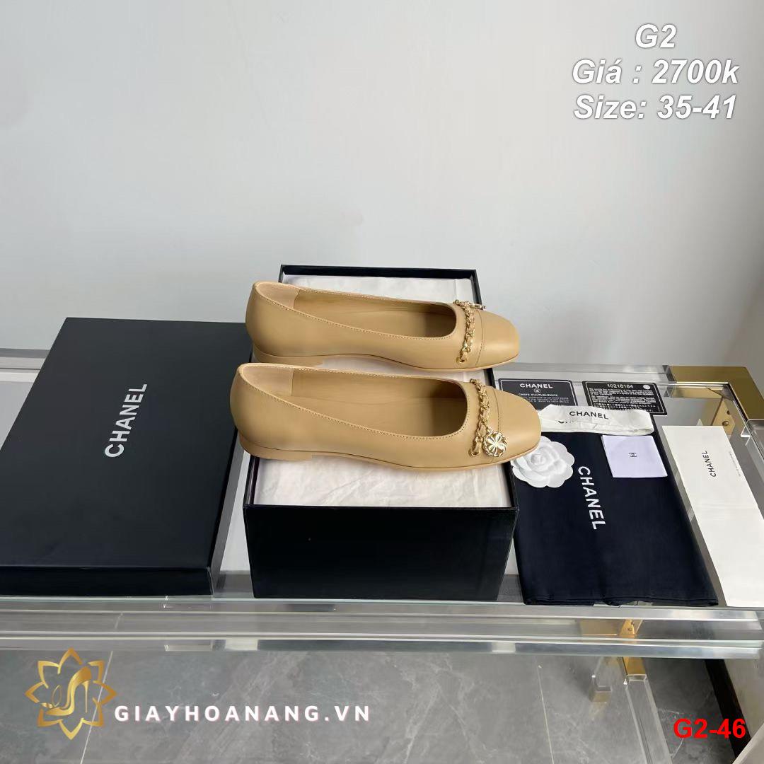 G2-46 Chanel giày bệt siêu cấp