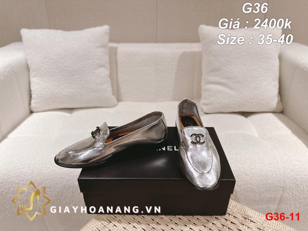 G36-11 Chanel giày lười siêu cấp