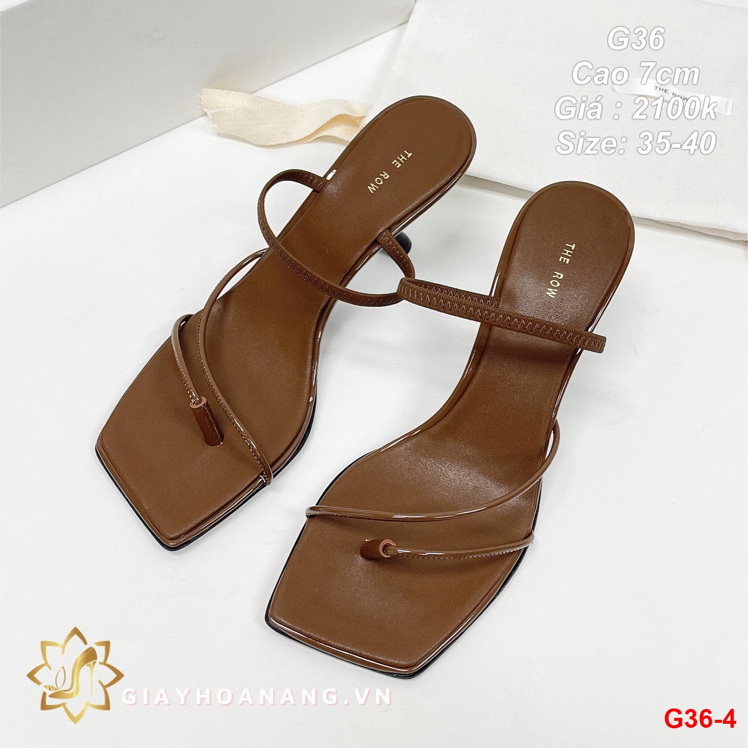 G36-4 The Row sandal cao 7cm siêu cấp