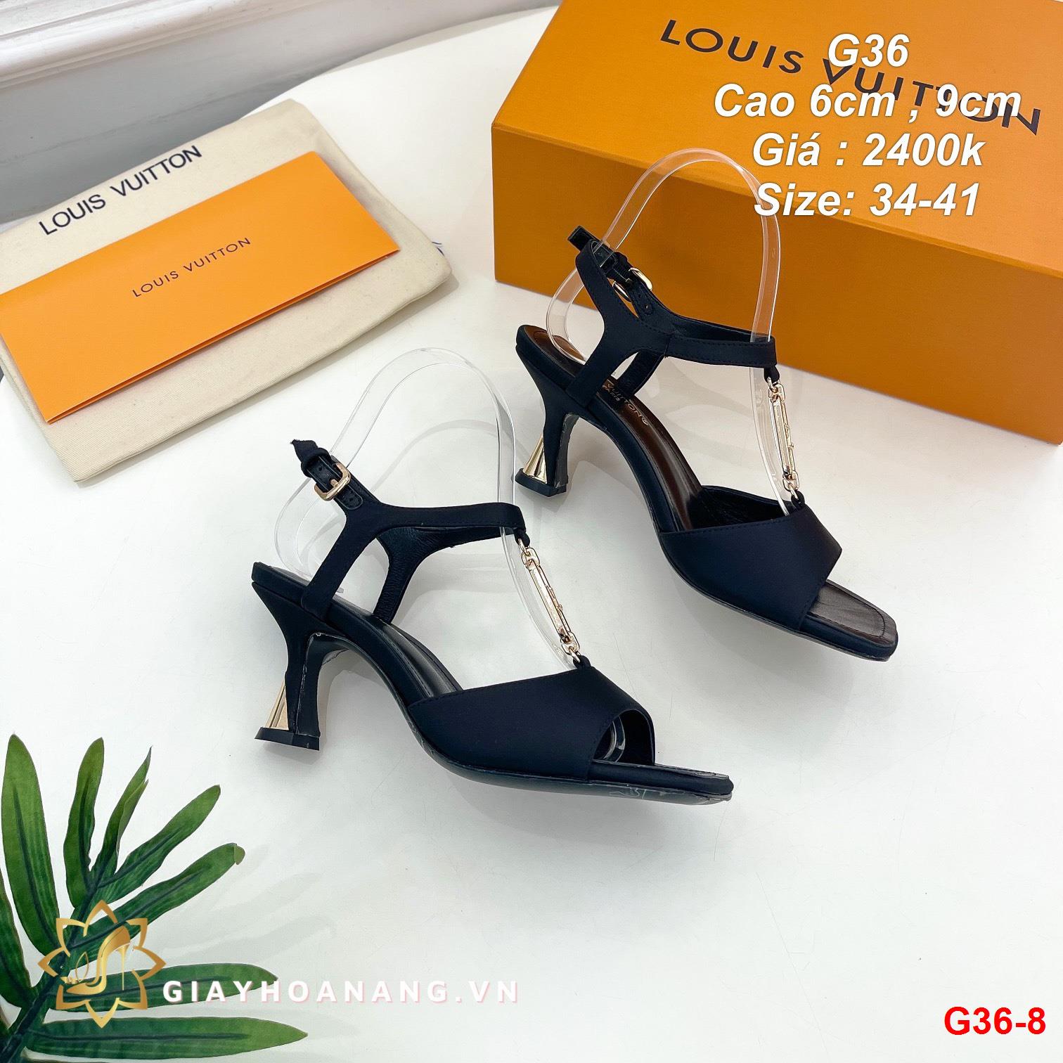 G36-8 Louis Vuitton sandal cao 6cm , 9cm siêu cấp