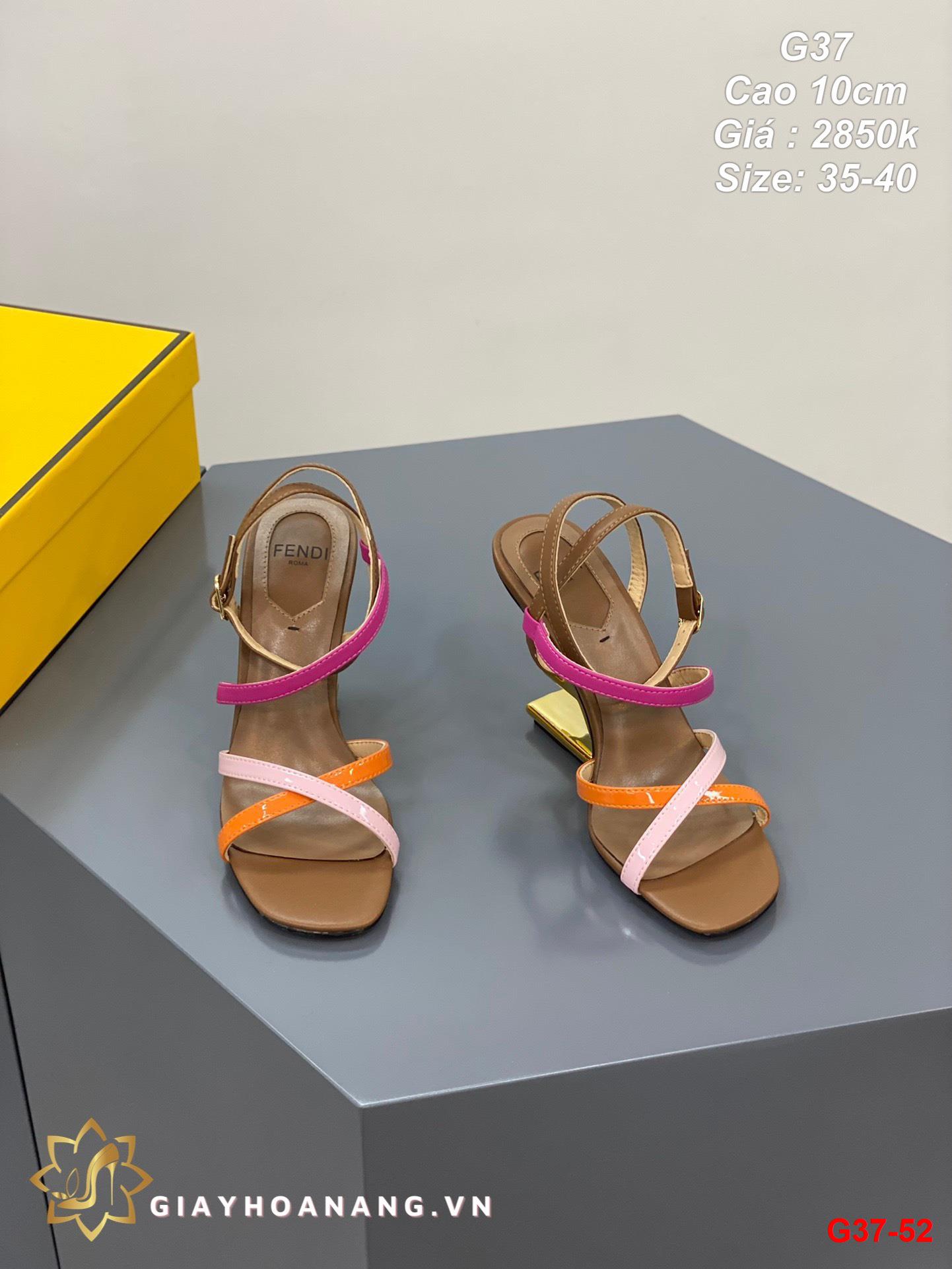 G37-52 Fendi sandal cao 10cm siêu cấp