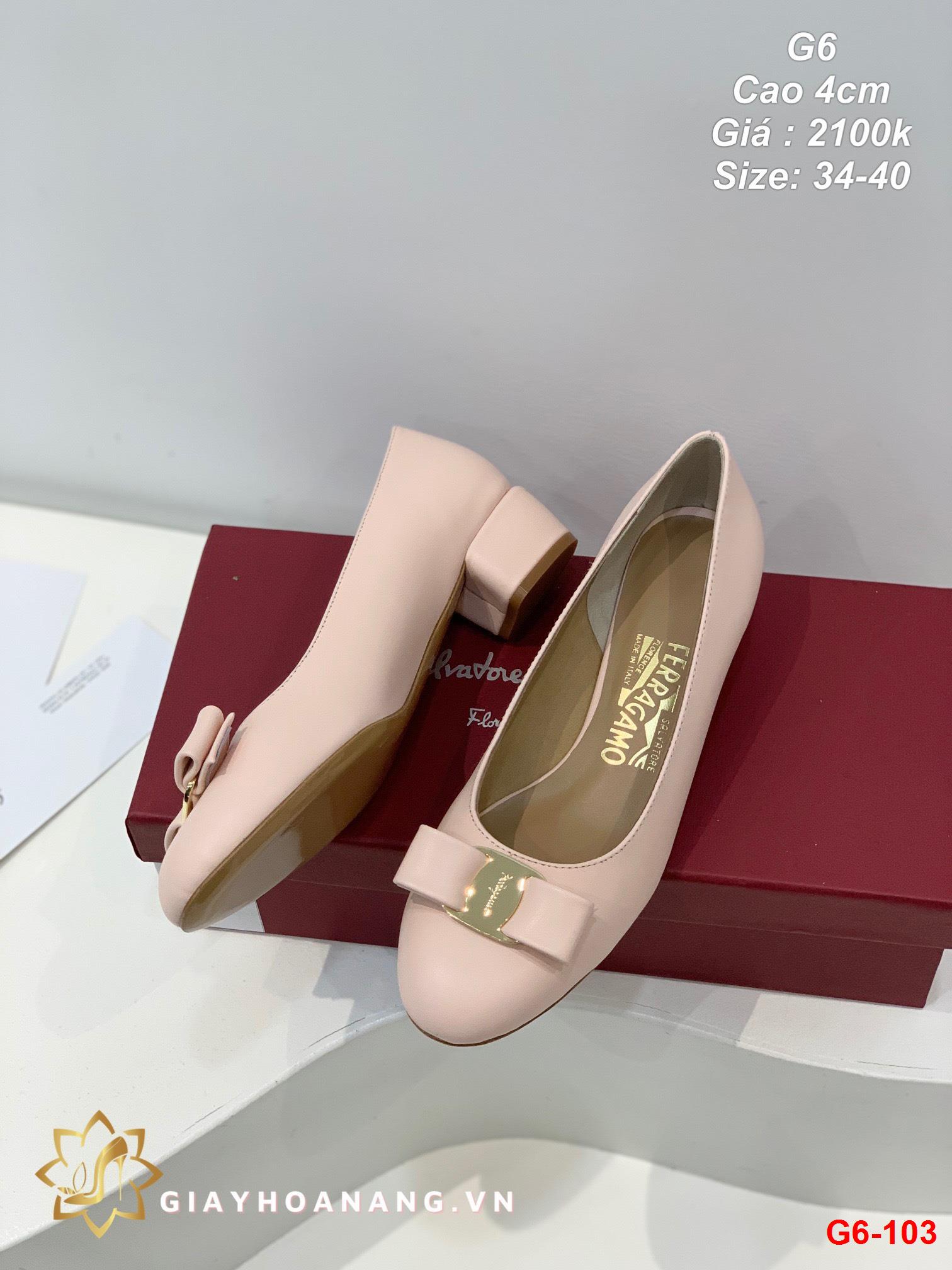 G6-103 Salvatore Ferragamo giày cao 4cm siêu cấp