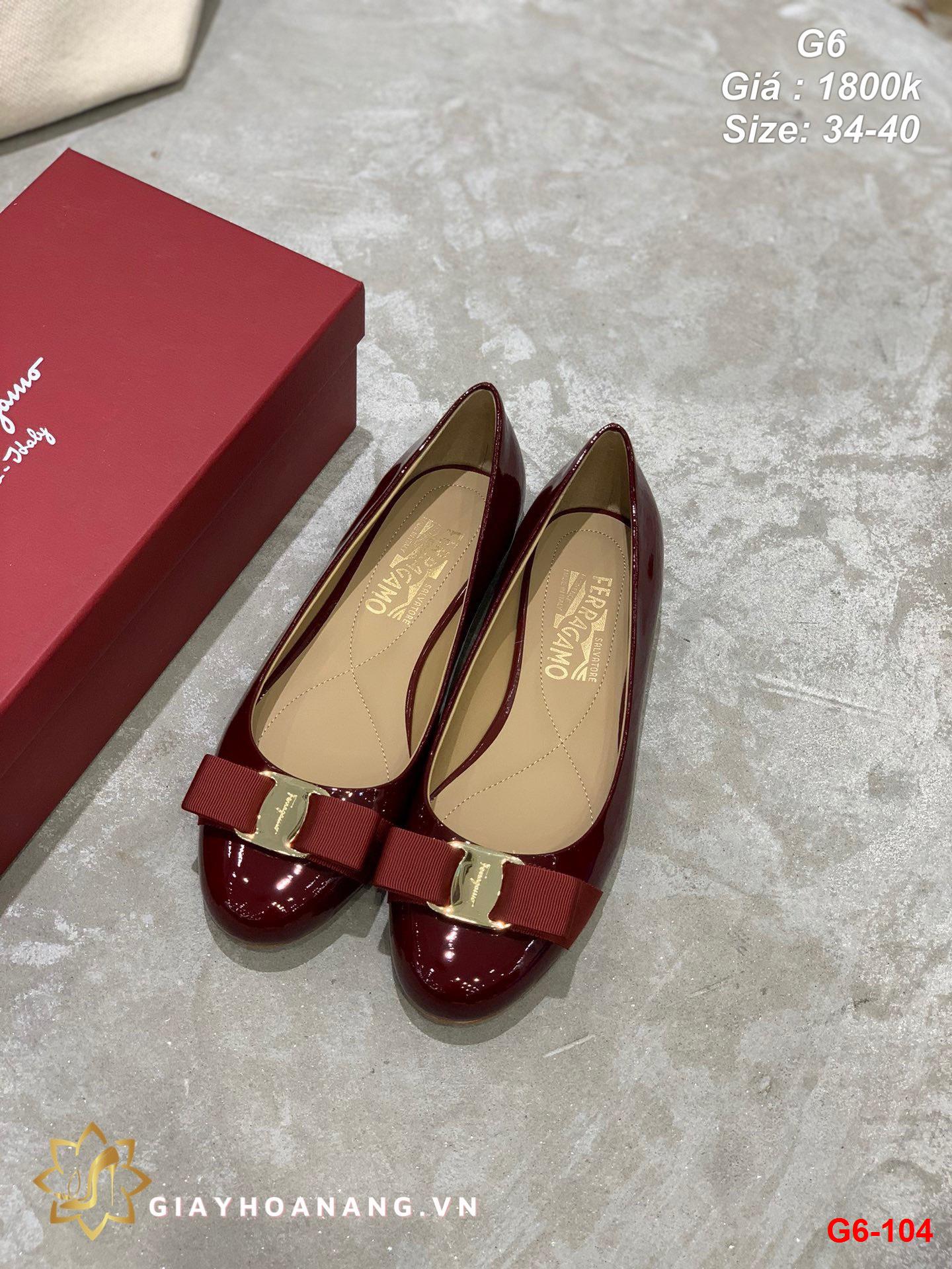 G6-104 Salvatore Ferragamo giày bệt siêu cấp