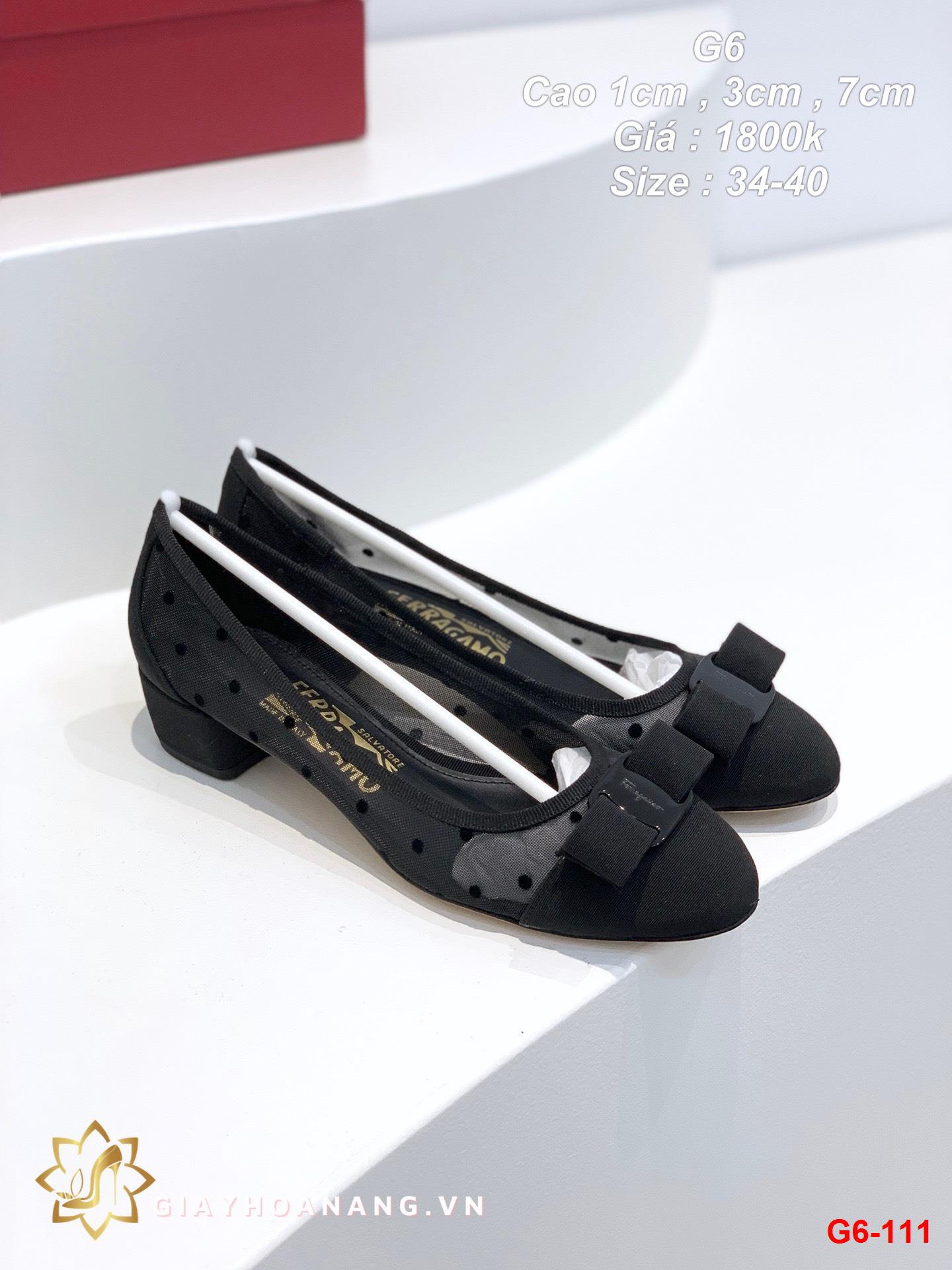 G6-111 Salvatore Ferragamo giày cao 1cm , 3cm , 7cm siêu cấp