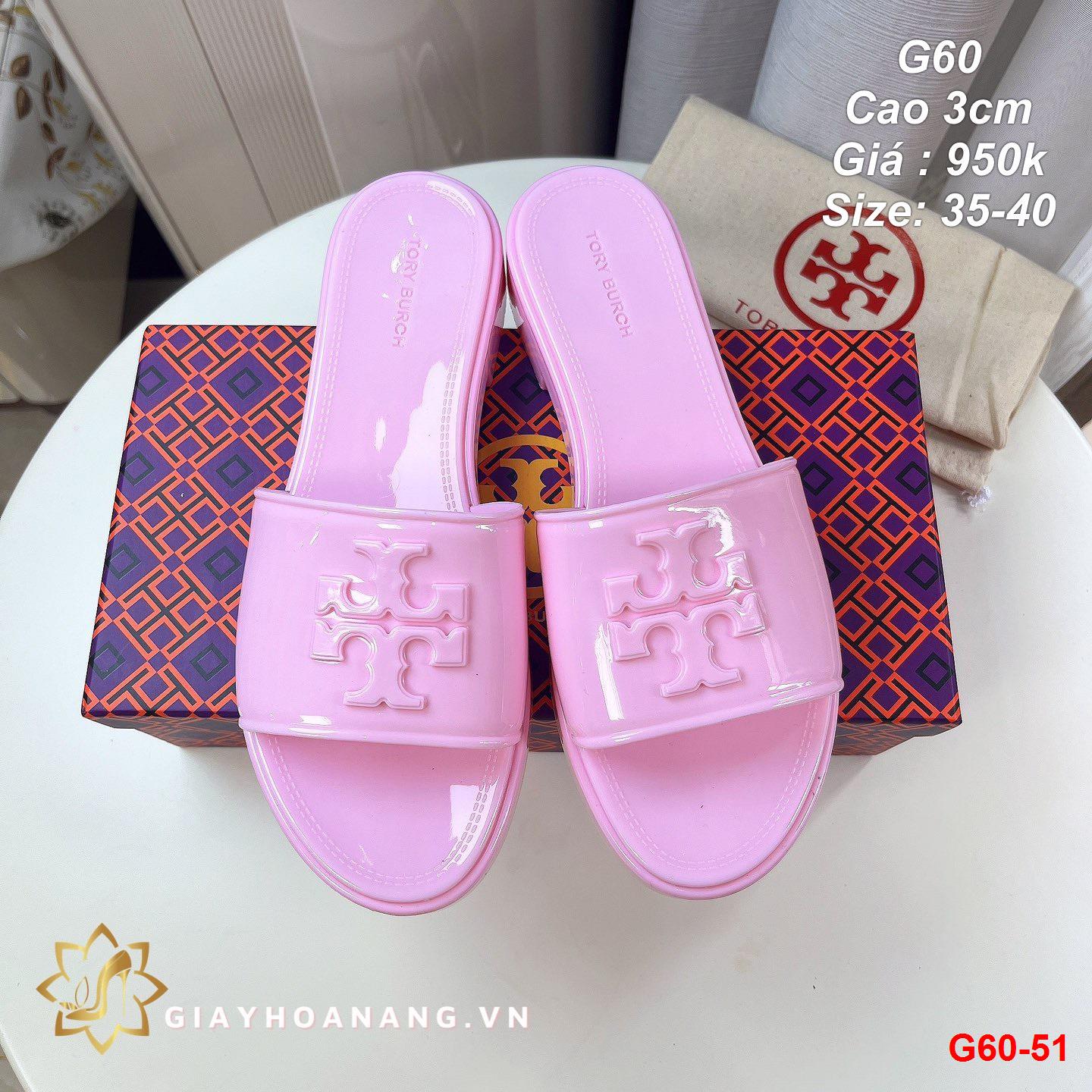 G60-51 Tory Burch dép cao 3cm siêu cấp