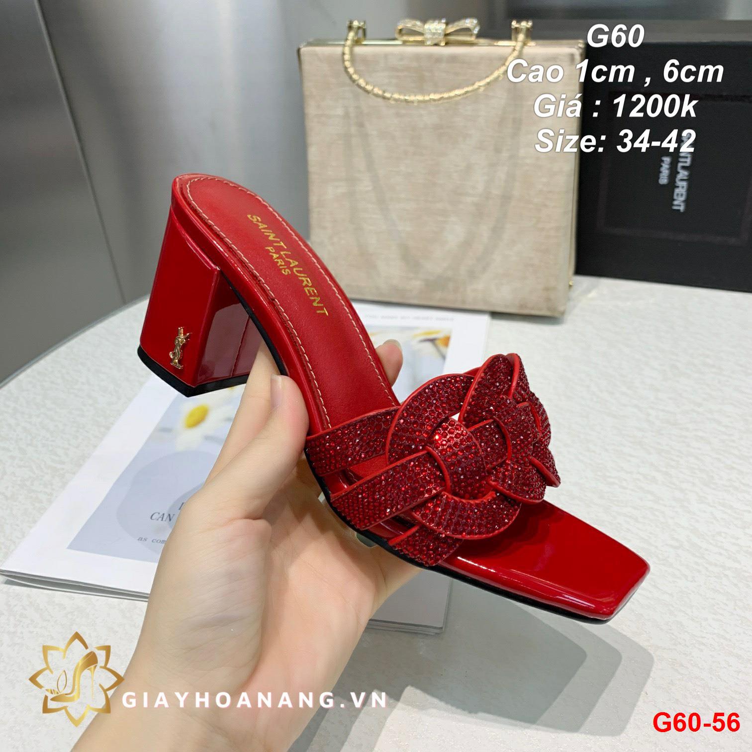 G60-56 Saint Laurent dép cao 1cm siêu cấp