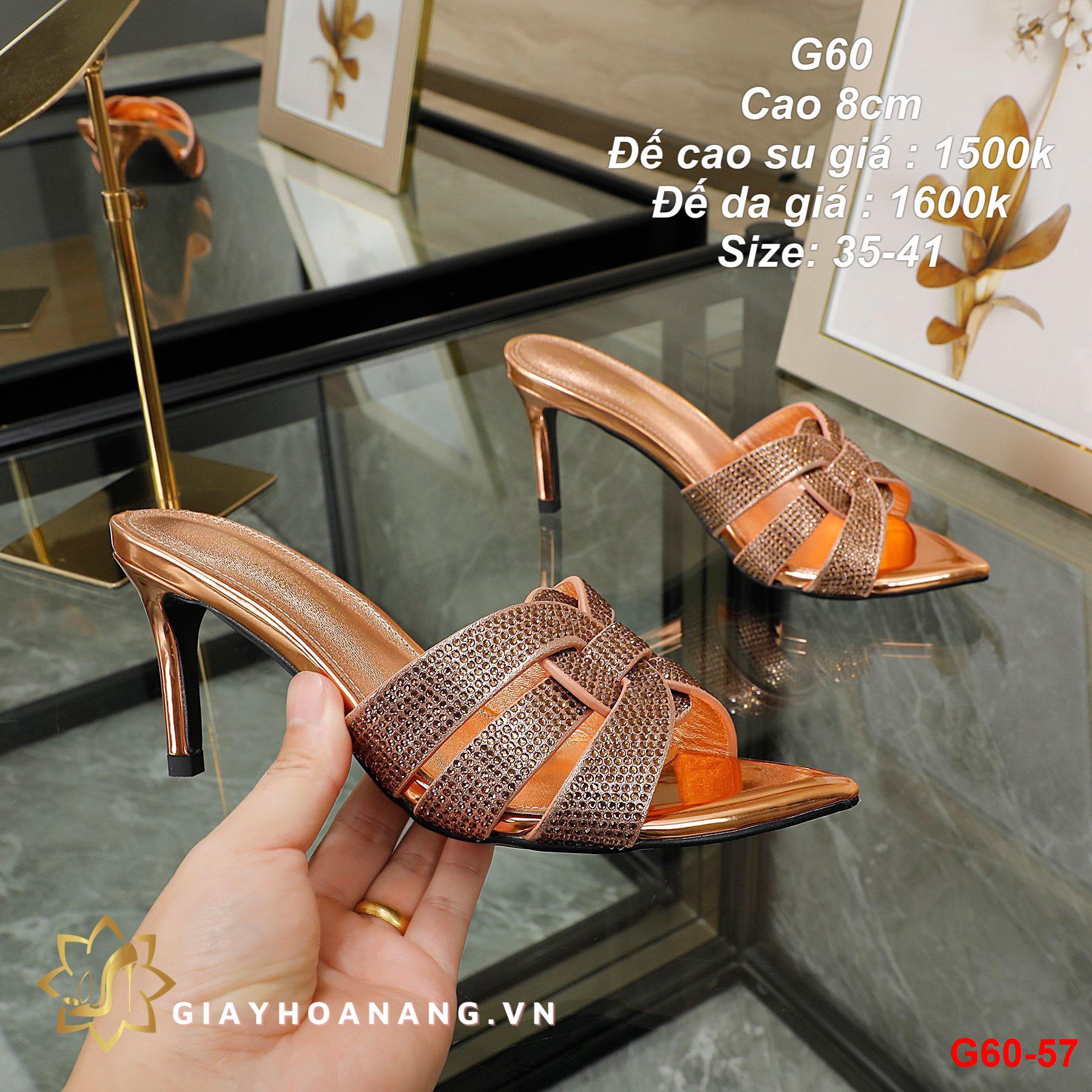 G60-57 Saint Laurent dép cao 8cm siêu cấp