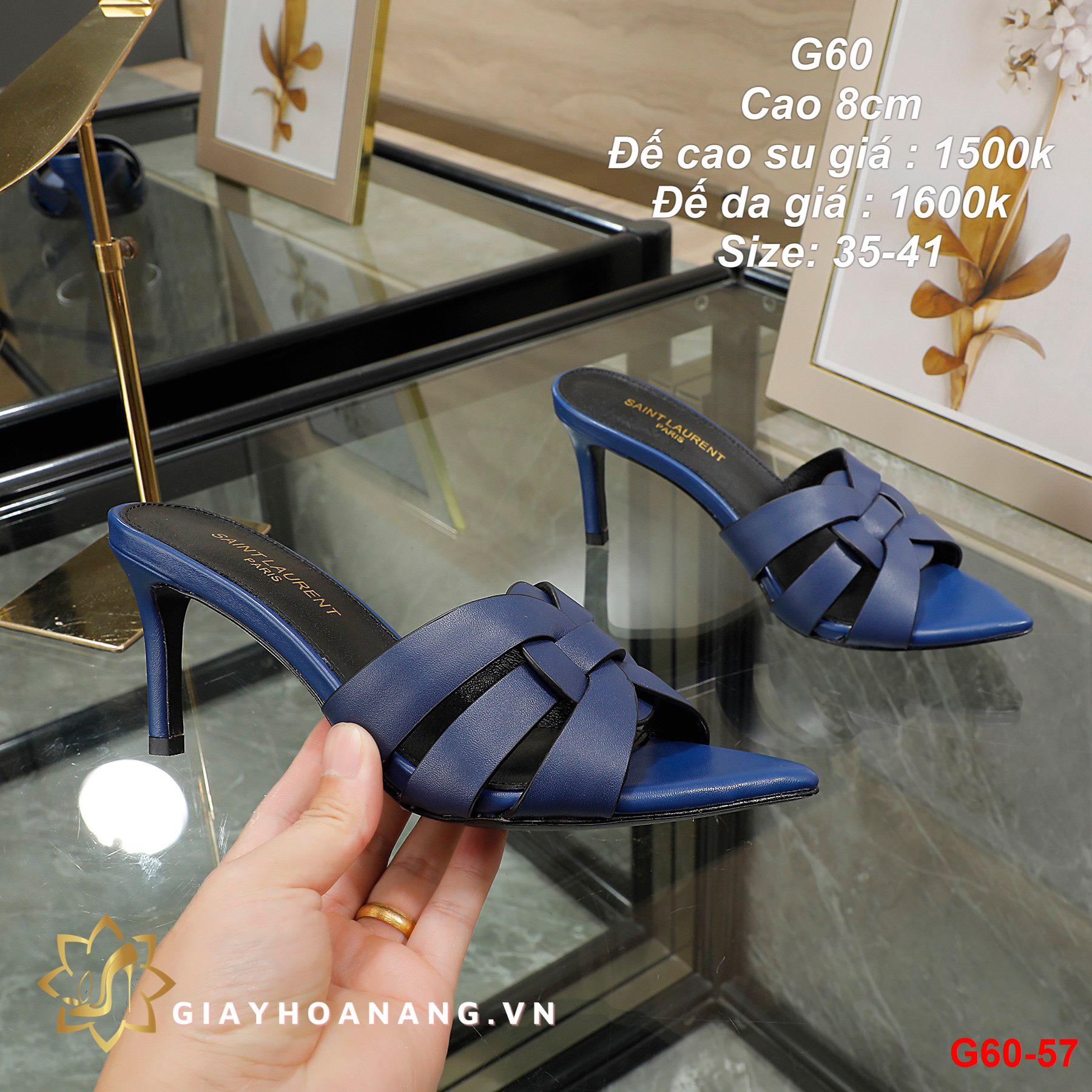 G60-57 Saint Laurent dép cao 8cm siêu cấp