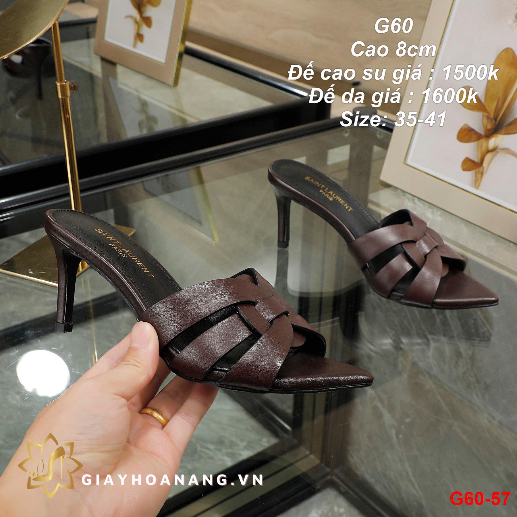 G60-57 Saint Laurent dép cao 8cm siêu cấp