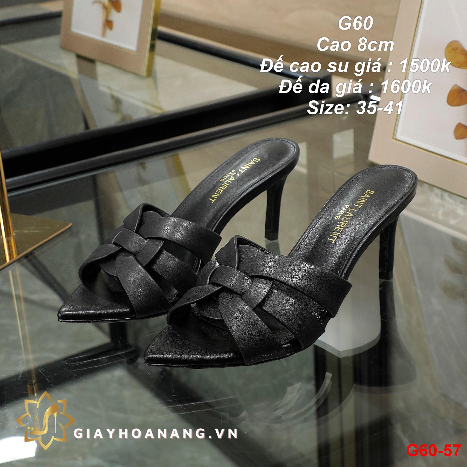 G60-57 Saint Laurent dép cao 8cm siêu cấp