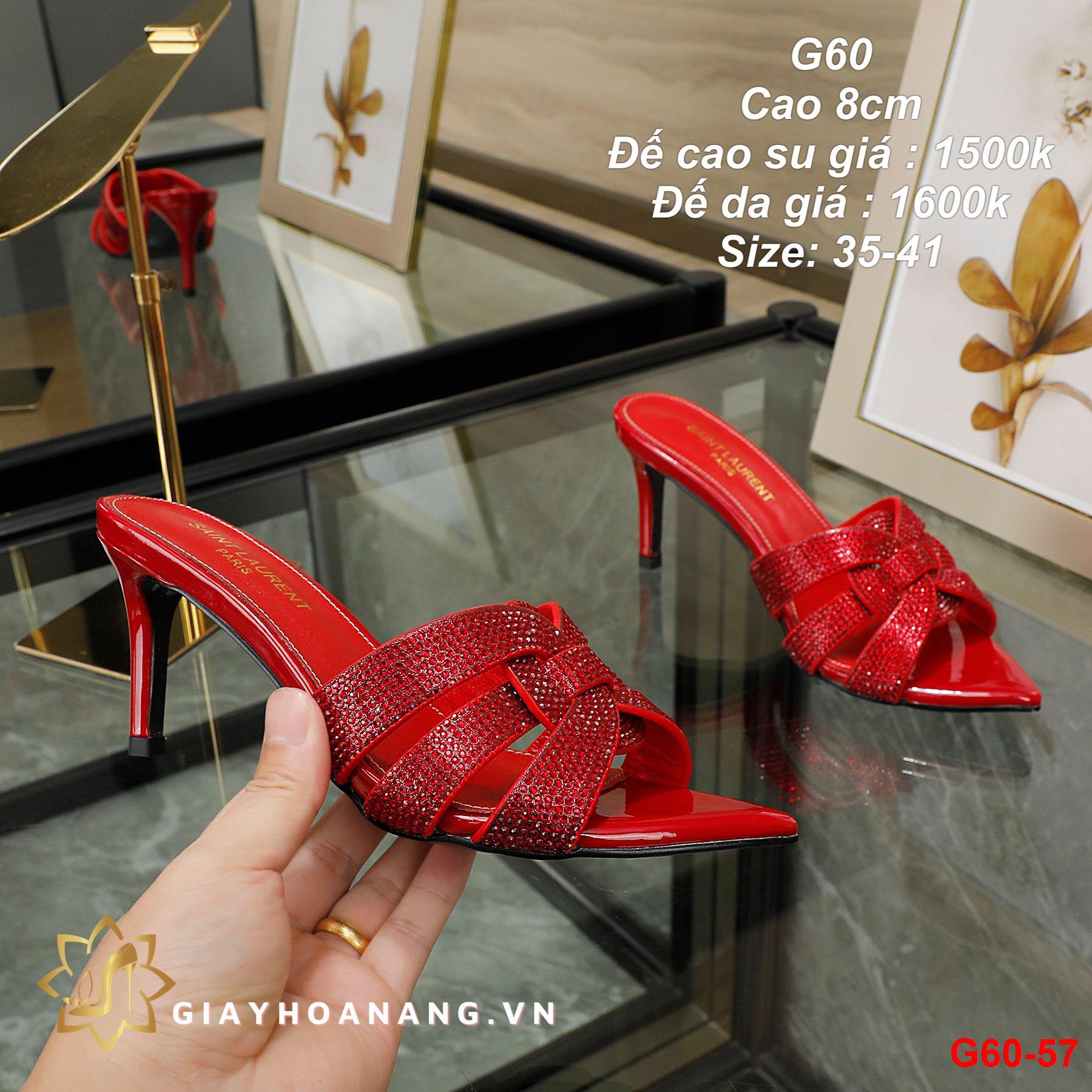 G60-57 Saint Laurent dép cao 8cm siêu cấp