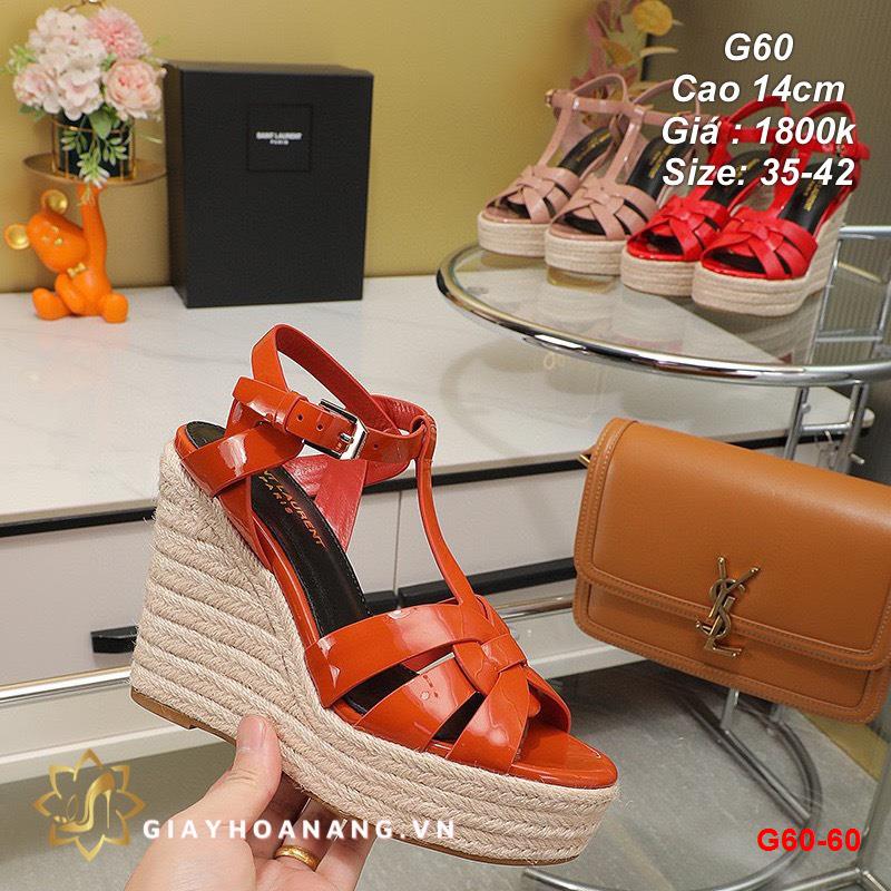 G60-60 Saint Laurent sandal cao 14cm siêu cấp