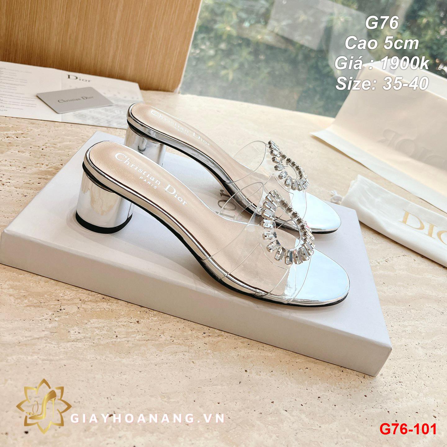 G76-101 Dior dép cao 5cm siêu cấp