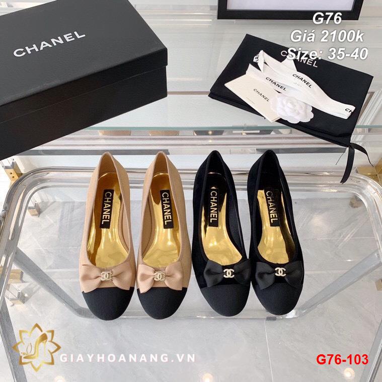 G76-103 Chanel giày bệt siêu cấp