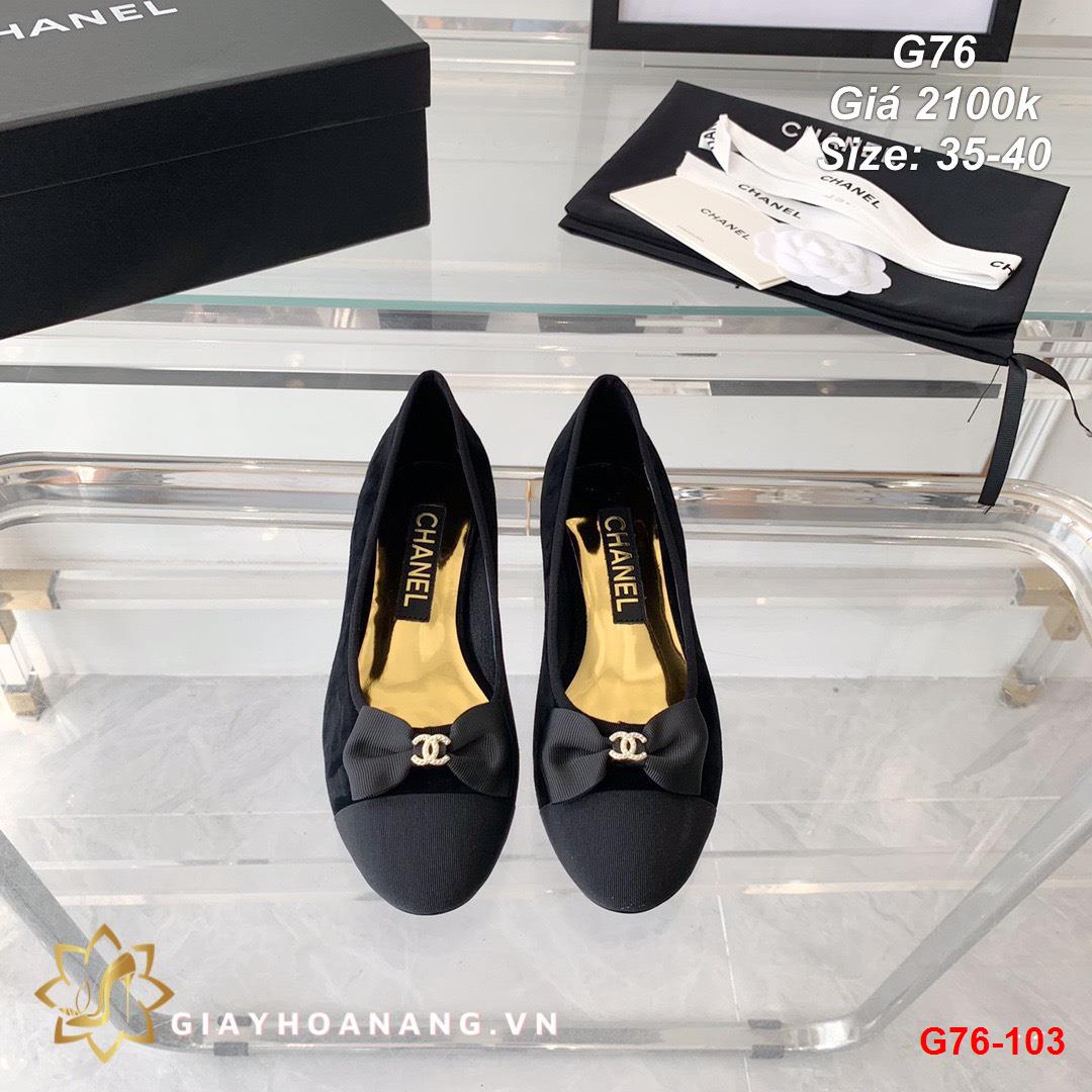 G76-103 Chanel giày bệt siêu cấp
