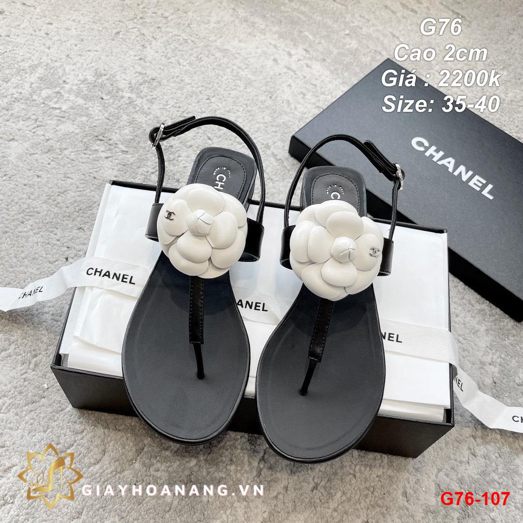 G76-107 Chanel sandal cao 2cm siêu cấp