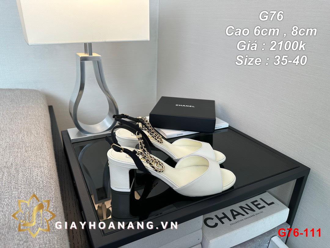 G76-111 Chanel sandal cao 6cm , 8cm siêu cấp