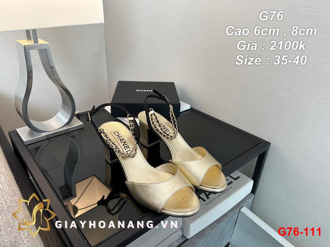 G76-111 Chanel sandal cao 6cm , 8cm siêu cấp