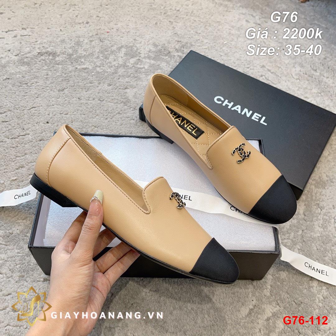 G76-112 Chanel giày lười siêu cấp