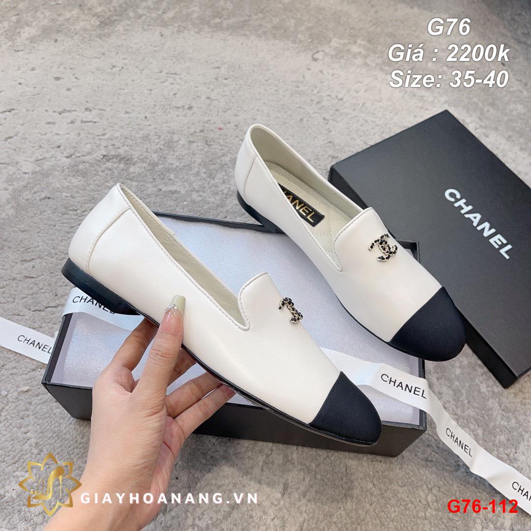 G76-112 Chanel giày lười siêu cấp