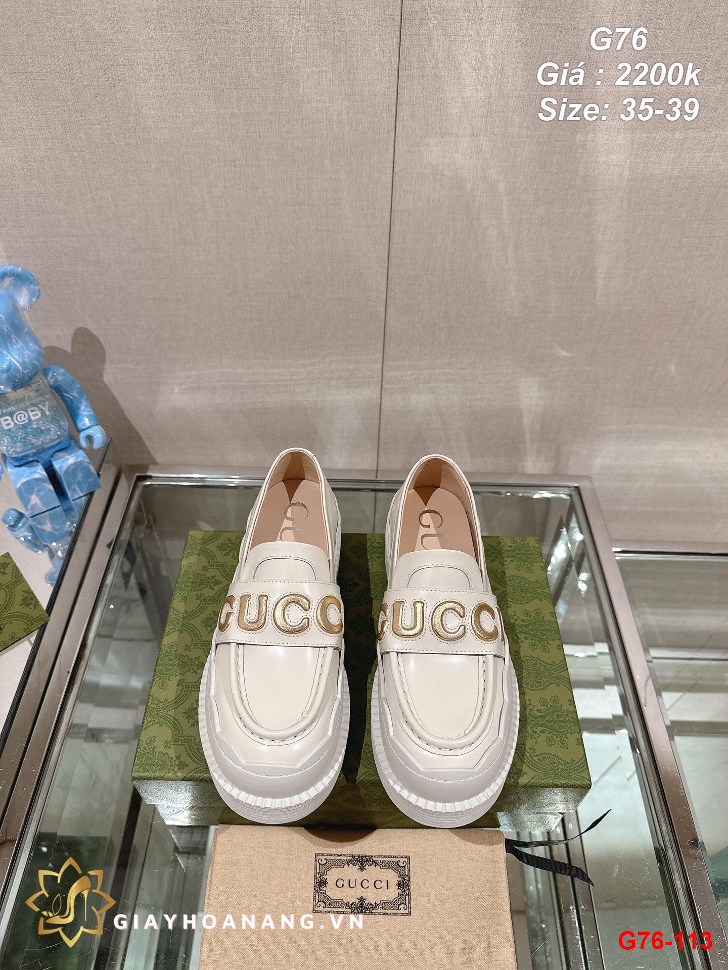 G76-113 Gucci giày lười siêu cấp