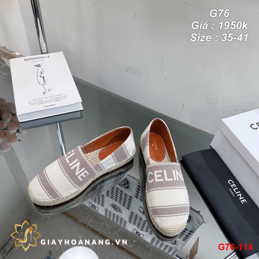 G76-114 Celine giày lười siêu cấp