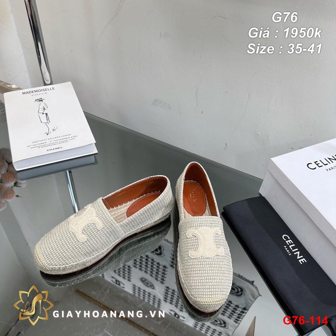 G76-114 Celine giày lười siêu cấp