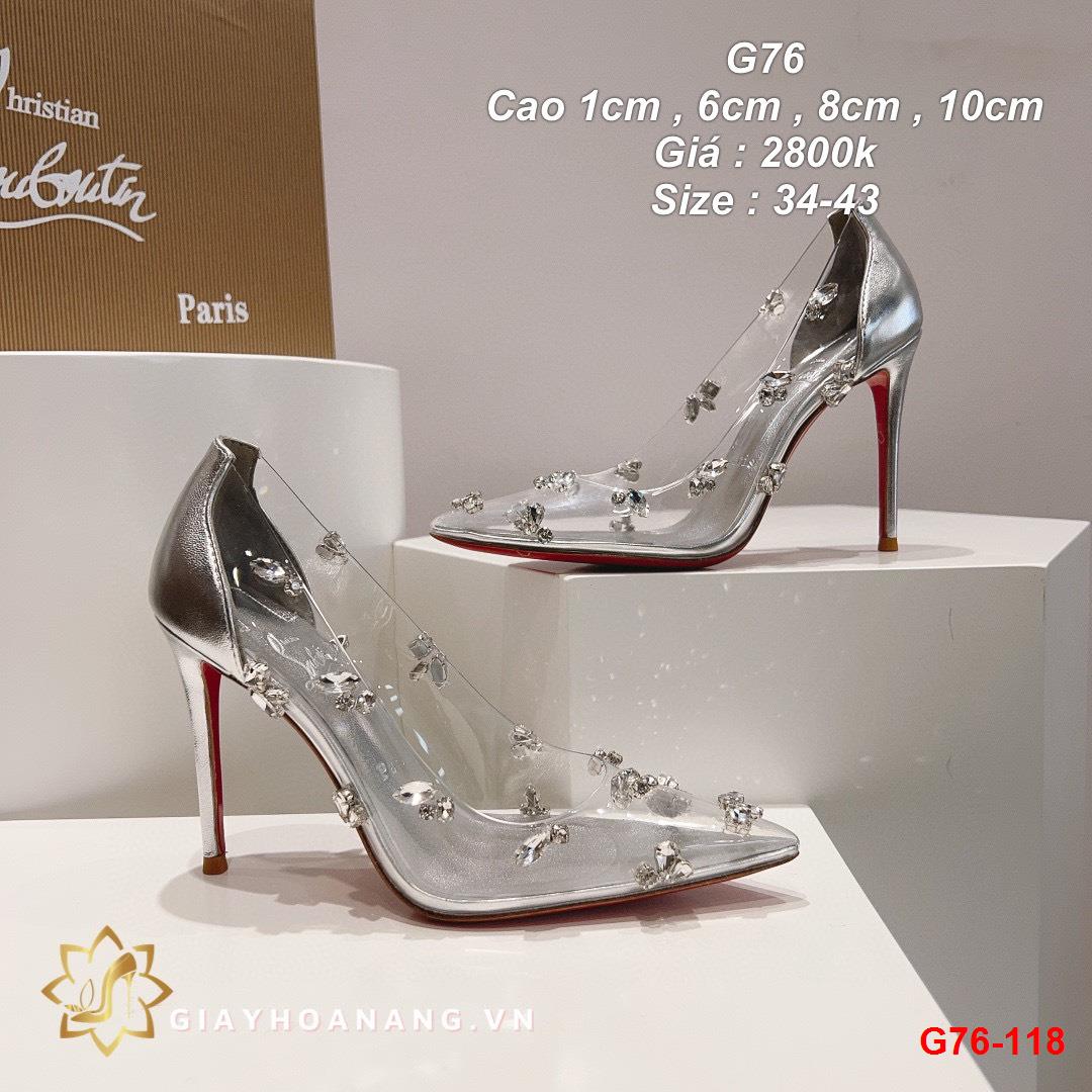 G76-118 Louboutin giày cao 1cm , 6cm , 8cm , 10cm siêu cấp