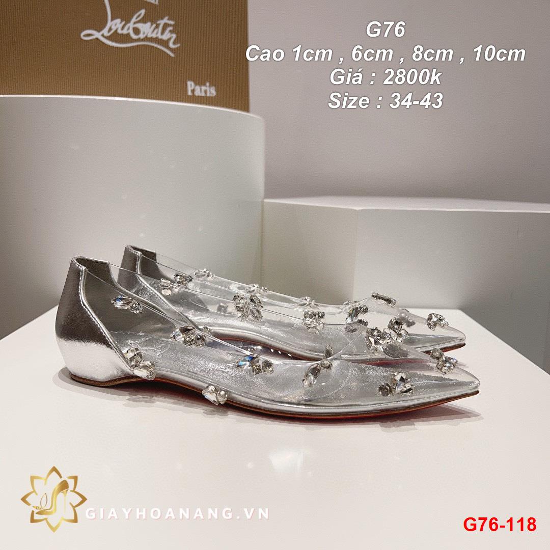 G76-118 Louboutin giày cao 1cm , 6cm , 8cm , 10cm siêu cấp