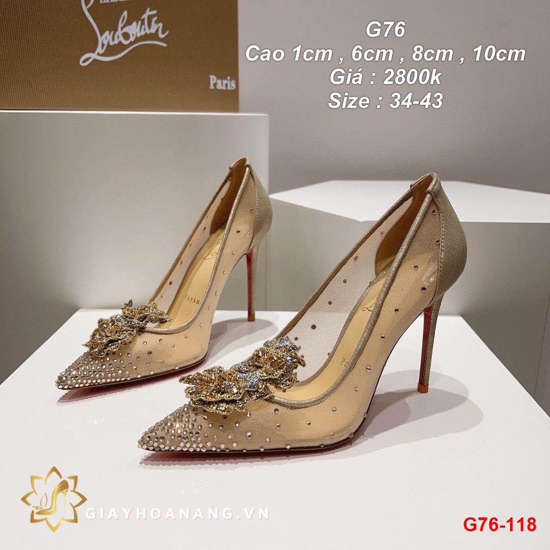 G76-118 Louboutin giày cao 1cm , 6cm , 8cm , 10cm siêu cấp