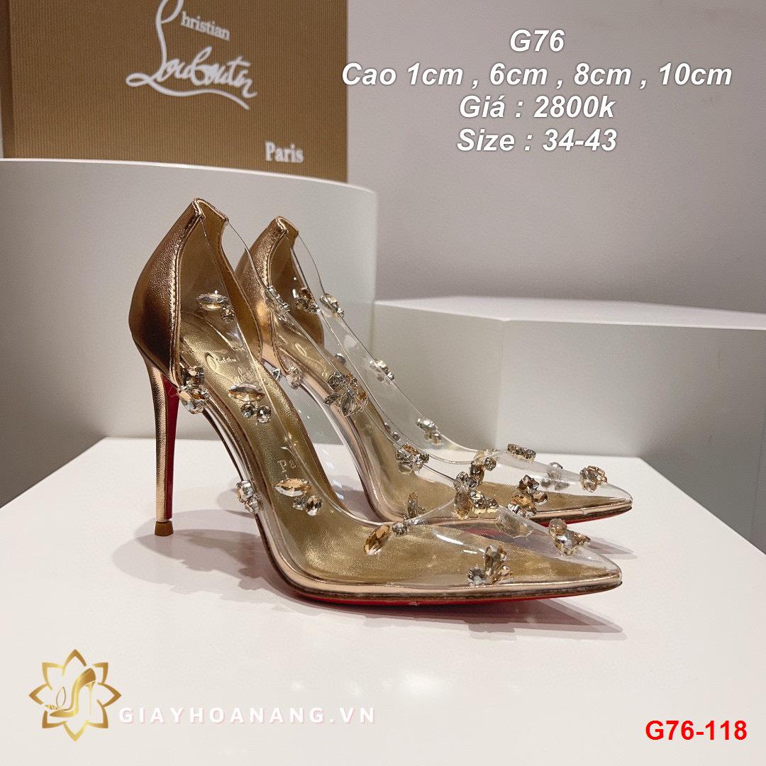 G76-118 Louboutin giày cao 1cm , 6cm , 8cm , 10cm siêu cấp