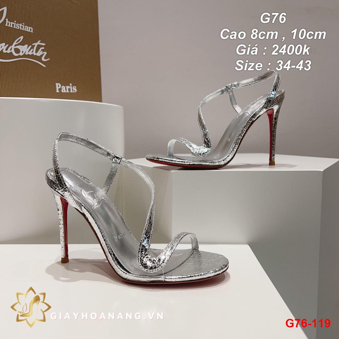 G76-119 Louboutin sandal cao 8cm, 10cm siêu cấp