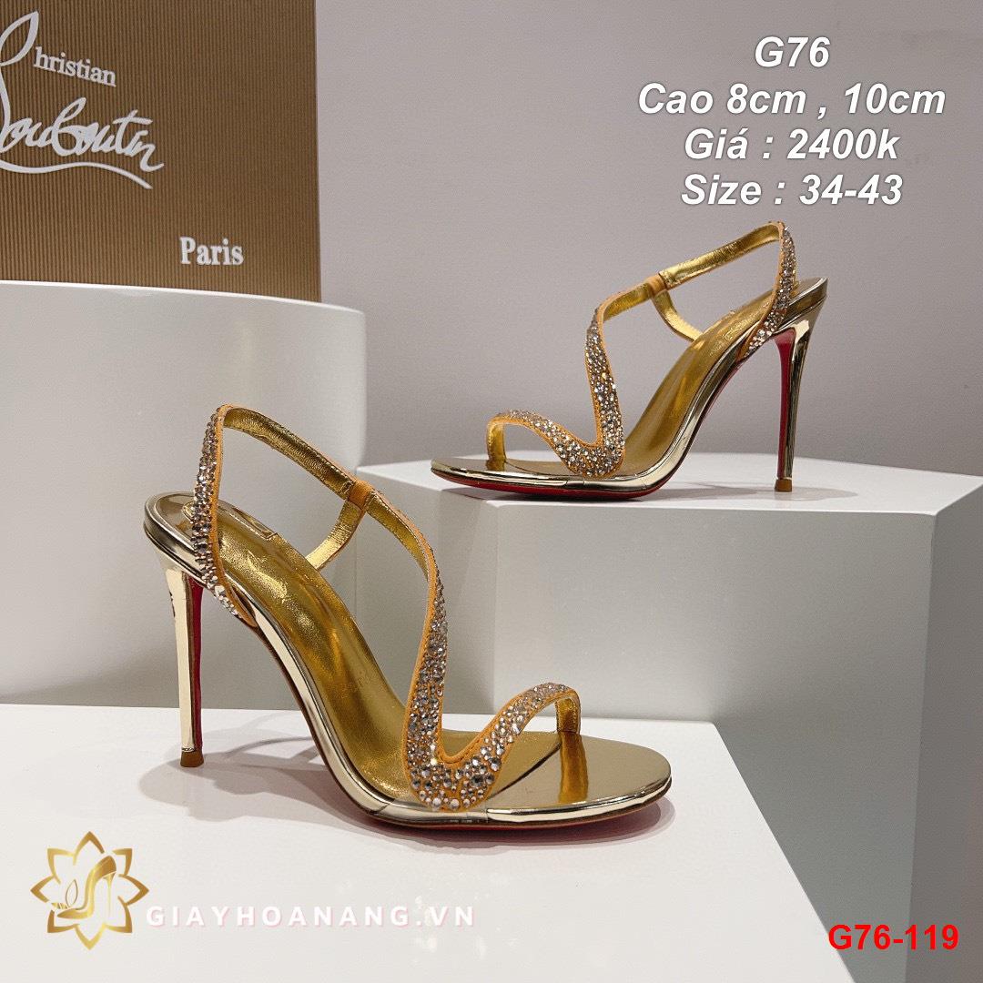 G76-119 Louboutin sandal cao 8cm, 10cm siêu cấp