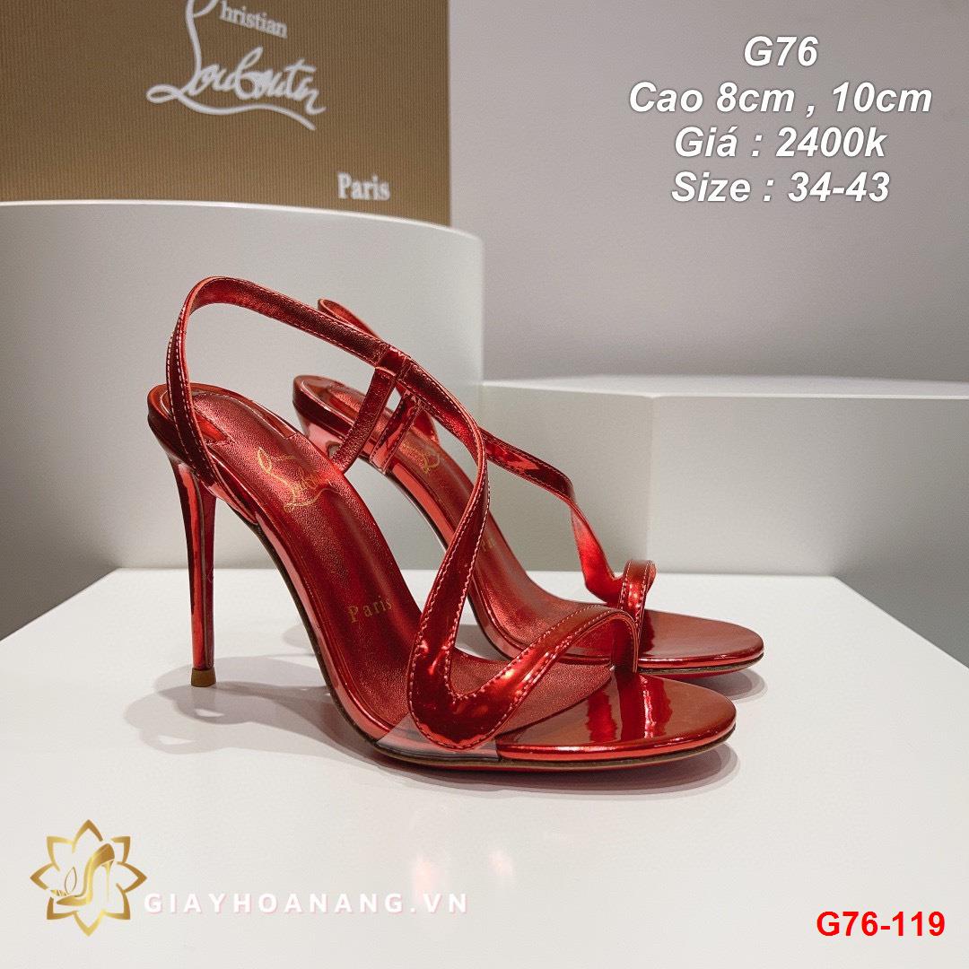 G76-119 Louboutin sandal cao 8cm, 10cm siêu cấp