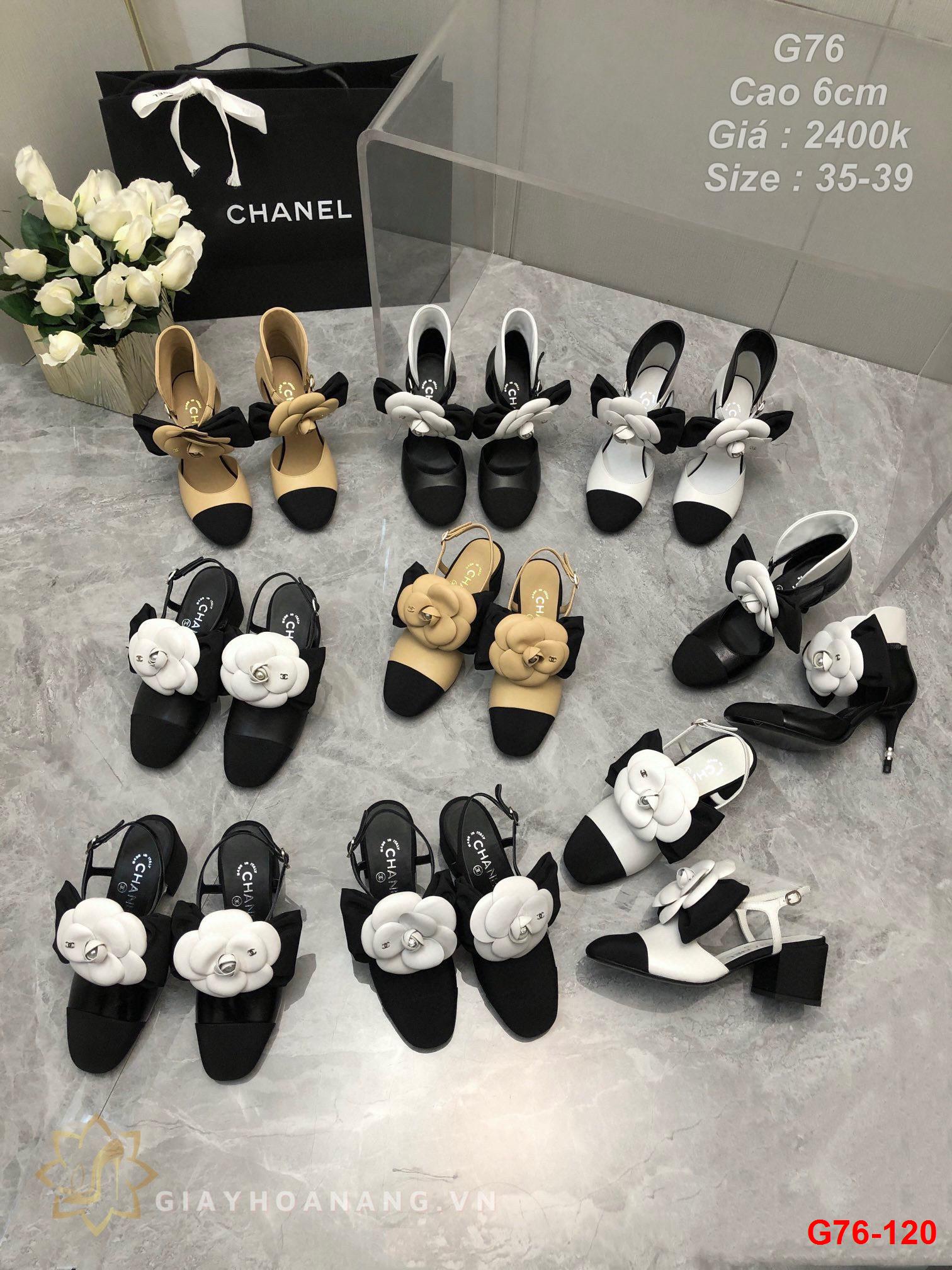 G76-120 Chanel sandal cao 6cm siêu cấp