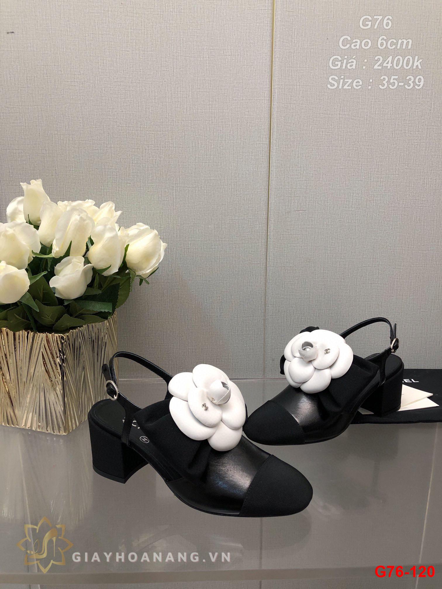 G76-120 Chanel sandal cao 6cm siêu cấp