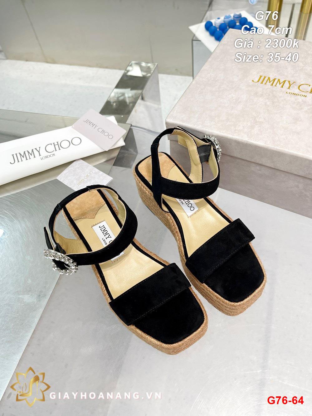 G76-64 Jimmy Choo sandal cao 7cm siêu cấp