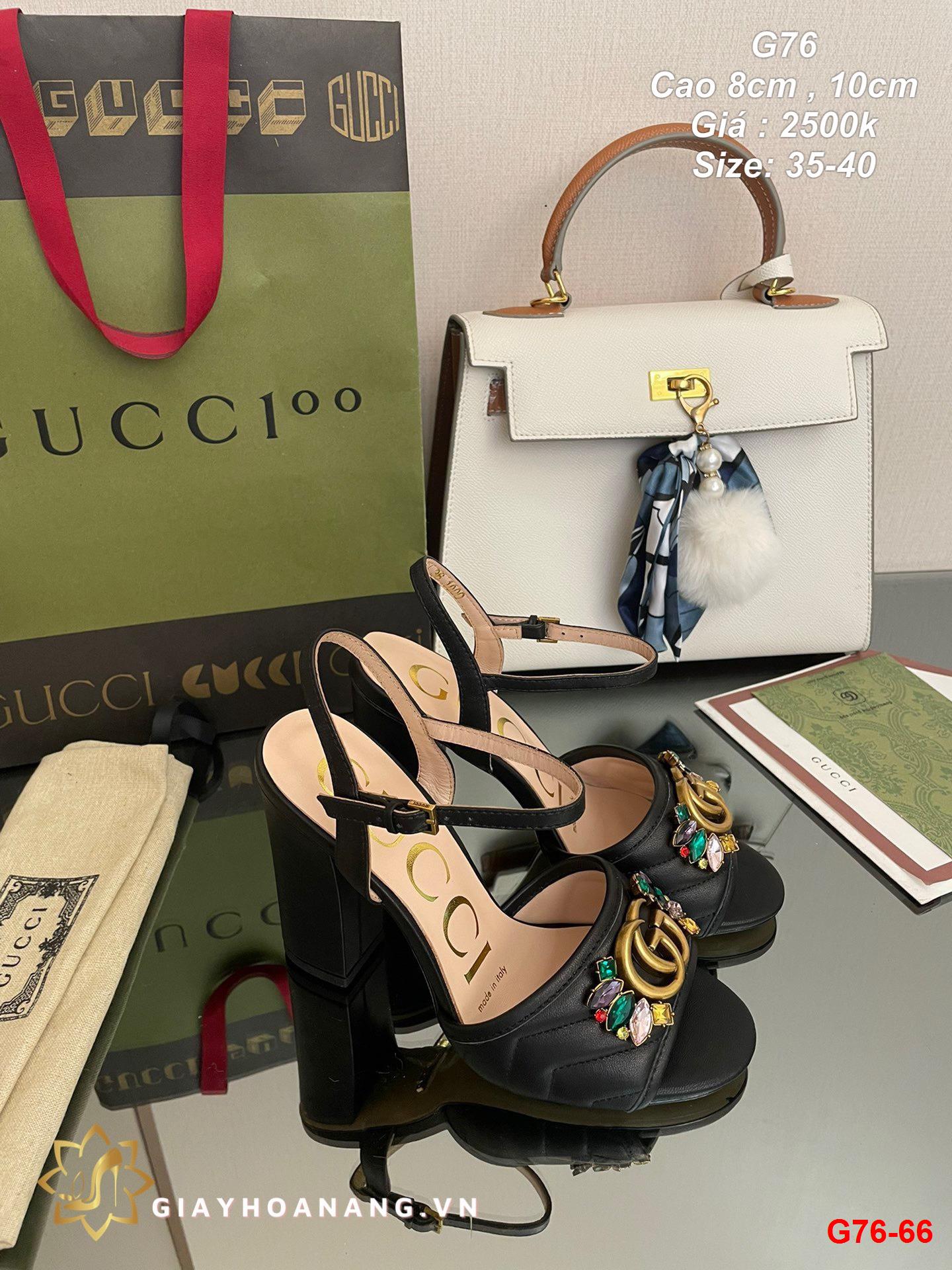 G76-66 Gucci sandal cao 8cm , 10cm siêu cấp