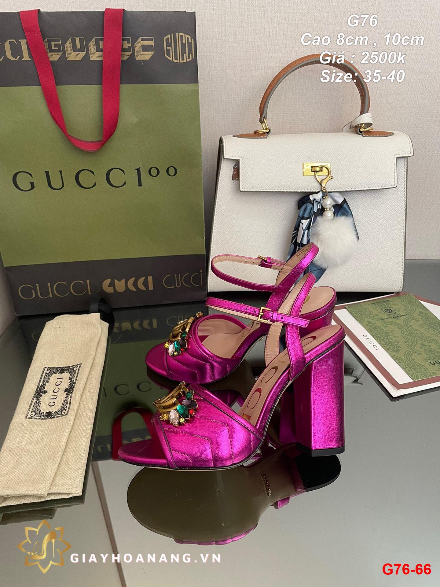 G76-66 Gucci sandal cao 8cm , 10cm siêu cấp